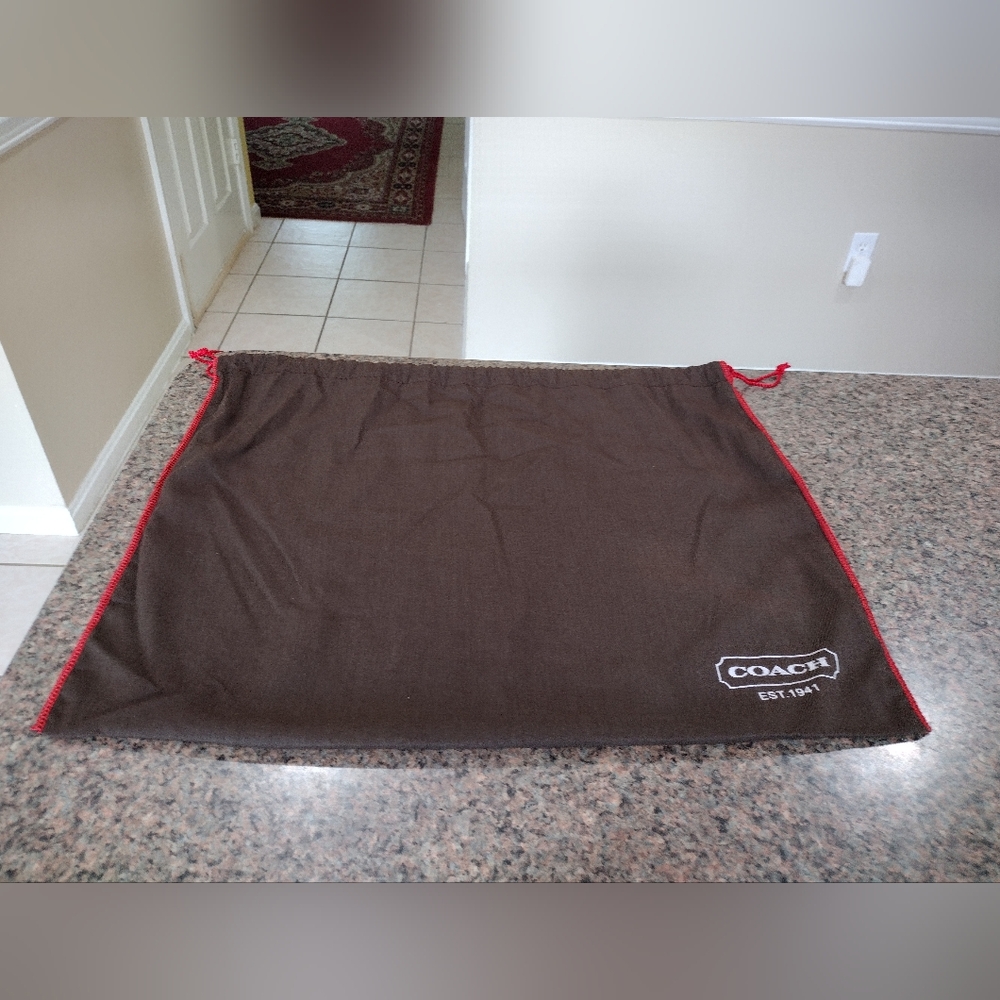 Coach vintage brown cotton dust bag
